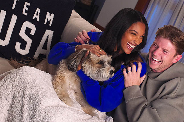 Hunter with framed pictures